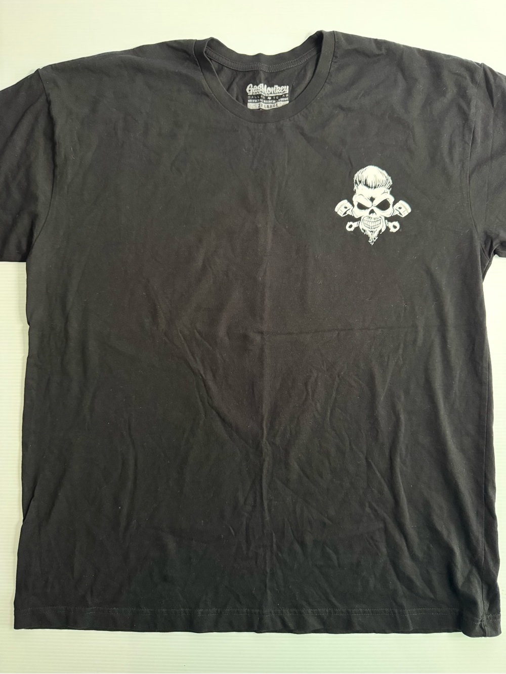 Skull & Wrenches Graphic Tee - Black - Gas Monkey Garage